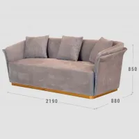 Set de canapele Confort N-10214 (1224444) Stofă / Gray photo 2