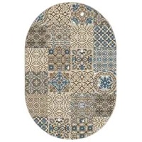 Ковер Covoare Ungheni Delta Beige Blue / Полипропилен