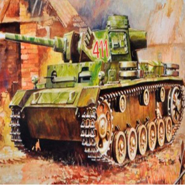 Tanc de luptă Zvezda Pz-Kfw III 4600327061621  / / Gray photo 6 Tanc de luptă Zvezda Pz-Kfw III 4600327061621  / / Gray photo 6