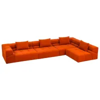 Canapea de colț Confort Ricci (122452) Stofă / Orange