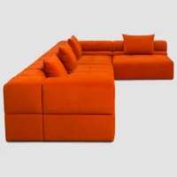 Canapea de colț Confort Ricci (122452) Stofă / Orange photo 5