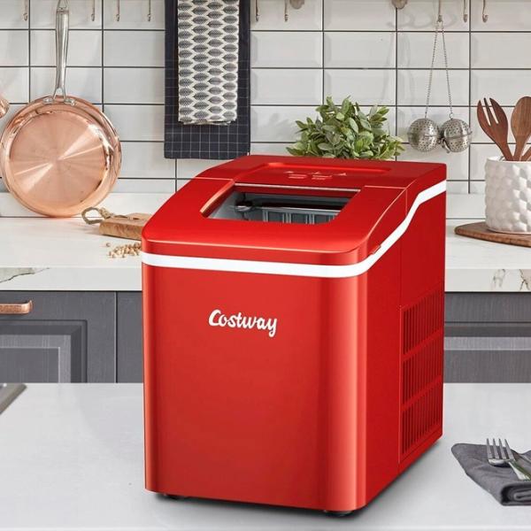 Generator de gheață Costaway EP24744DE-RE Red / 120 W photo 2