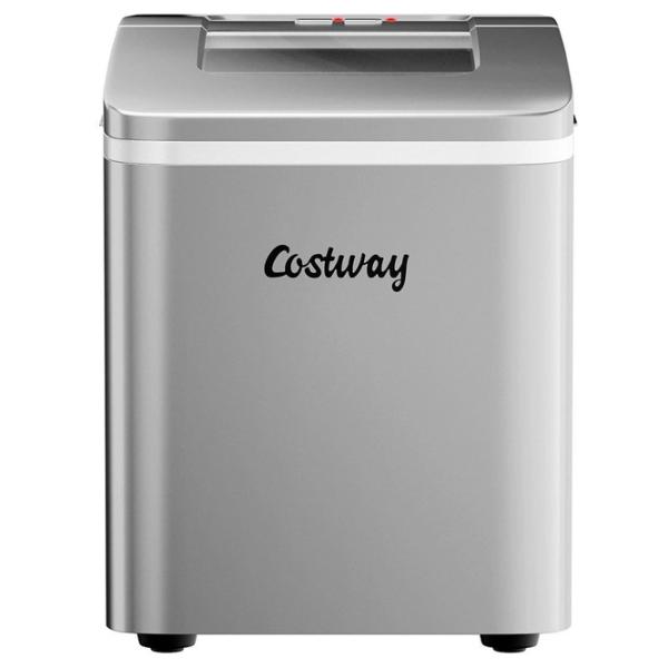Генератор льда Costaway EP24744DE-SL Серебряный / 120 Вт photo 2 Генератор льда Costaway EP24744DE-SL Серебряный / 120 Вт photo 2