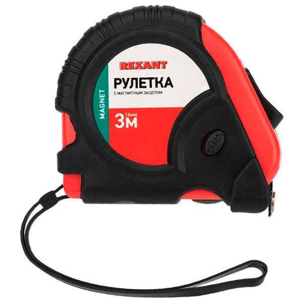 Рулетка Rexant 12-9012 3 м / Красный photo 2