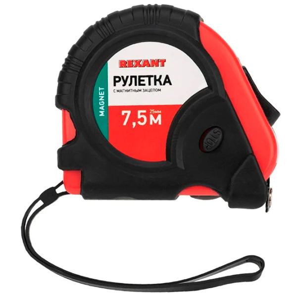 Рулетка Rexant 12-9016 7.5 м / Красный photo 2
