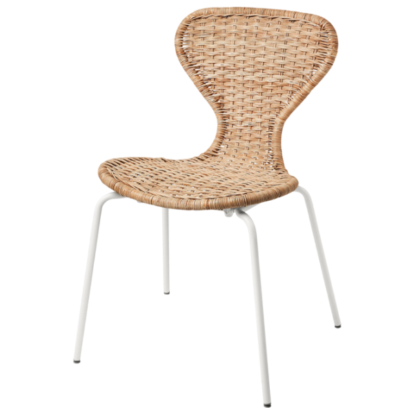 Кухонный стул Ikea Alvsta/Sefast Искусственный ротанг/ Бежевый White photo 1