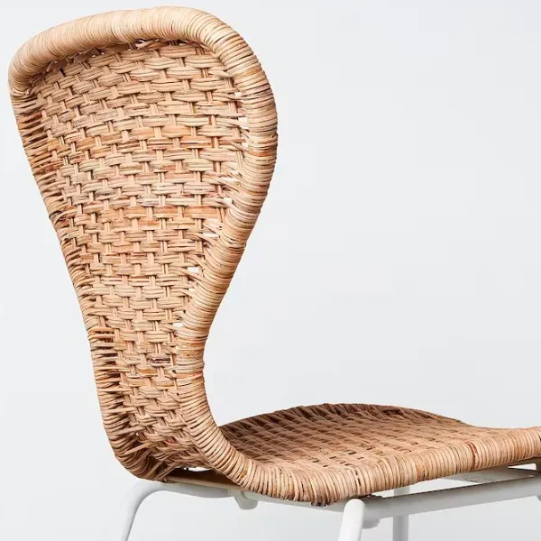 Кухонный стул Ikea Alvsta/Sefast Искусственный ротанг/ Бежевый White photo 3