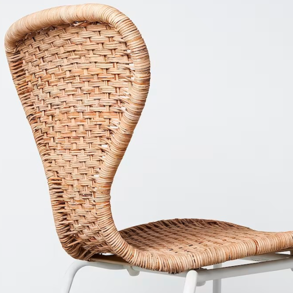 Кухонный стул Ikea Alvsta/Sefast Искусственный ротанг/ Бежевый White photo 3