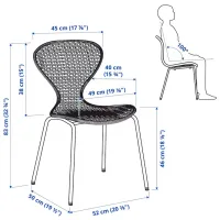 Scaun de bucătărie Ikea Alvsta/Sefast Rattan artificial/ Beige White photo 6