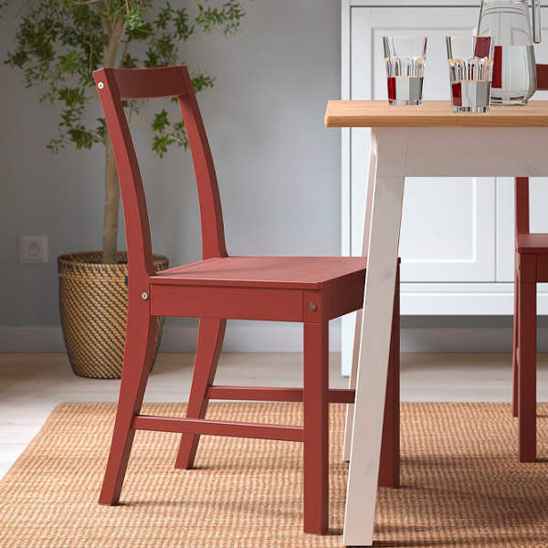 Кухонный стул Ikea Pinntorp Массив/ Красный  photo 2