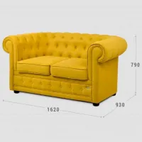 Set de canapele Confort N-10 (1224445) Stofă / Yellow photo 2