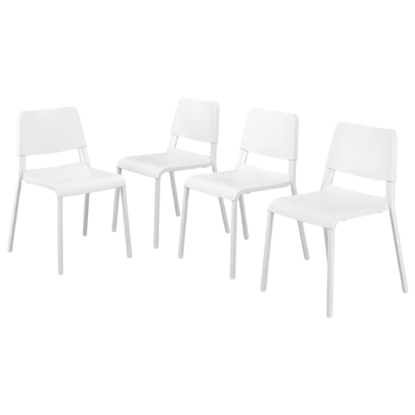 Кухонный стул Ikea Teodores Пластик/ Белый  photo 1