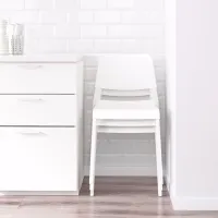 Scaun de bucătărie Ikea Teodores Plastic/ White photo 5