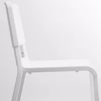 Scaun de bucătărie Ikea Teodores Plastic/ White photo 3