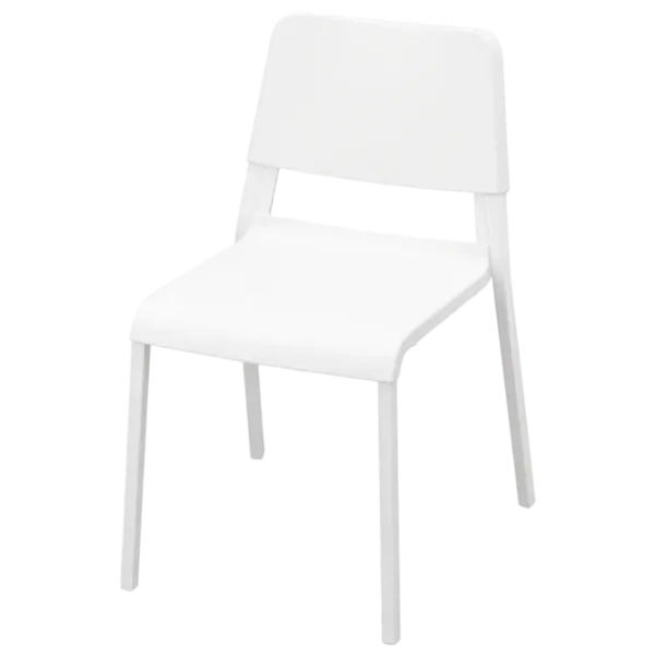 Кухонный стул Ikea Teodores Пластик/ Белый  photo 1