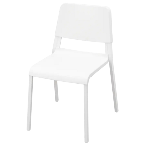 Кухонный стул Ikea Teodores Пластик/ Белый  photo 1