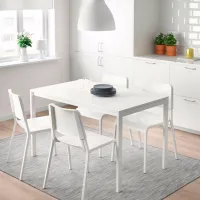 Scaun de bucătărie Ikea Teodores Plastic/ White photo 4