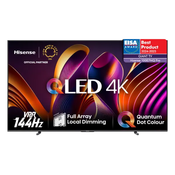 Televizor Hisense 100E7NQ PRO 100" / QLED / 4K / Smart TV / Black photo 1