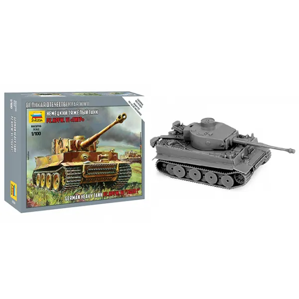 Боевой Танк Zvezda Tiger 4600327062567  / / Серый photo 6 Боевой Танк Zvezda Tiger 4600327062567  / / Серый photo 6