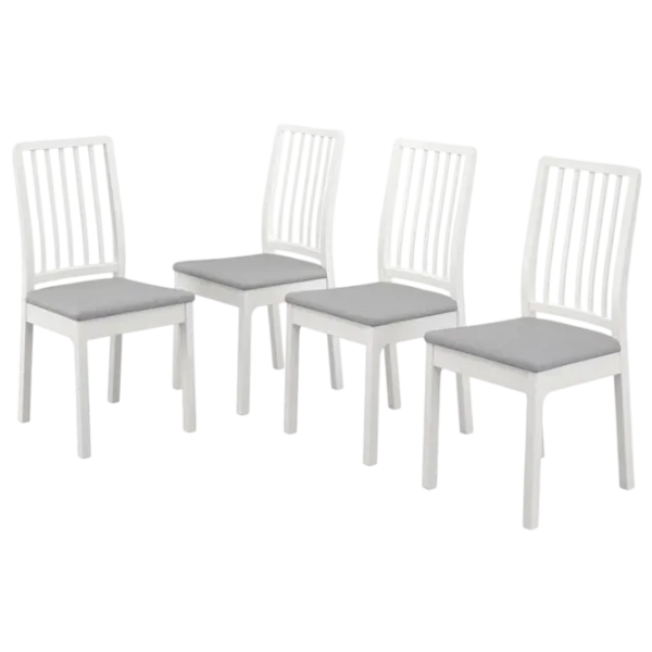Кухонный стул Ikea Ekedalen/Orrsta Ткань/ Белый Серый photo 1 Кухонный стул Ikea Ekedalen/Orrsta Ткань/ Белый Серый photo 1