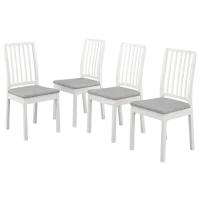 Scaun de bucătărie Ikea Ekedalen/Orrsta Stofă/ White Gray