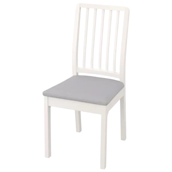 Кухонный стул Ikea Ekedalen/Orrsta Ткань/ Белый Серый photo 2 Кухонный стул Ikea Ekedalen/Orrsta Ткань/ Белый Серый photo 2