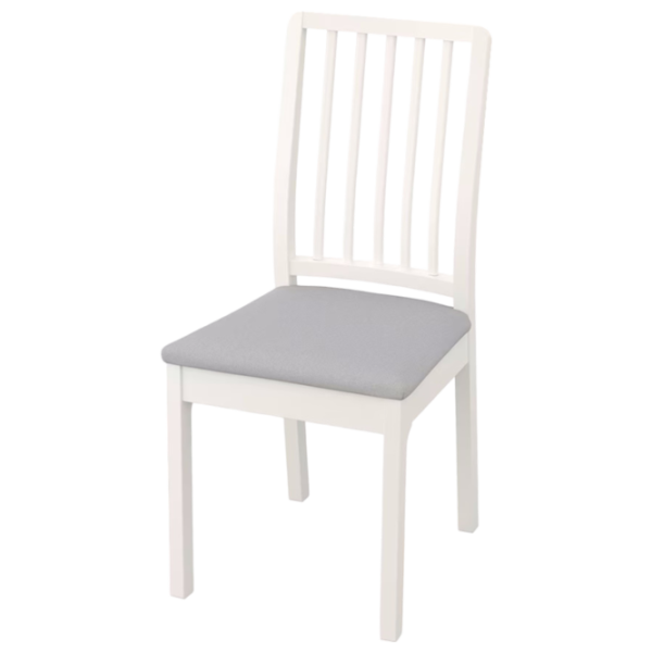 Кухонный стул Ikea Ekedalen/Orrsta Ткань/ Белый Серый photo 2 Кухонный стул Ikea Ekedalen/Orrsta Ткань/ Белый Серый photo 2