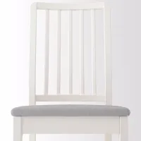 Кухонный стул Ikea Ekedalen/Orrsta Ткань/ Белый Серый photo 3