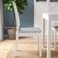 Кухонный стул Ikea Ekedalen/Orrsta Ткань/ Белый Серый photo 4