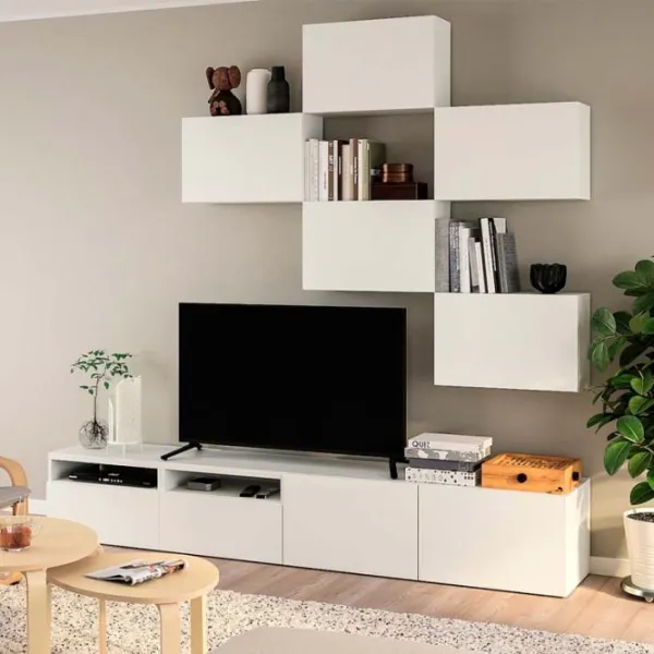 Гостиная Ikea Besta/Lappviken Модульная / White photo 2
