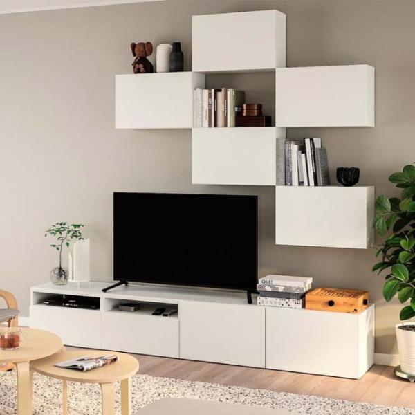 Гостиная Ikea Besta/Lappviken Модульная / White photo 2