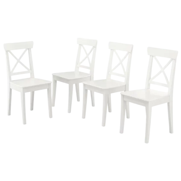 Scaun de bucătărie Ikea Ingolf Masiv/ White  photo 1 Scaun de bucătărie Ikea Ingolf Masiv/ White  photo 1