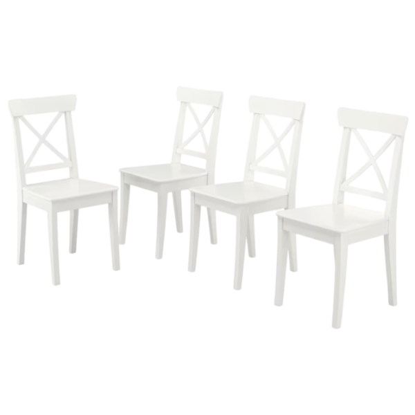 Scaun de bucătărie Ikea Ingolf Masiv/ White  photo 1 Scaun de bucătărie Ikea Ingolf Masiv/ White  photo 1