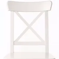Scaun de bucătărie Ikea Ingolf Masiv/ White photo 2