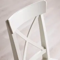 Scaun de bucătărie Ikea Ingolf Masiv/ White photo 4