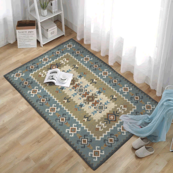 Covor Covoare Ungheni Delta 24 Blue Green / Polipropilenă photo 2