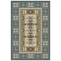 Ковер Covoare Ungheni Delta 24 Blue Green / Полипропилен