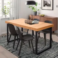 Masă de bucătărie extensibilă Ikea Tarsele MDF/ Brown photo 2