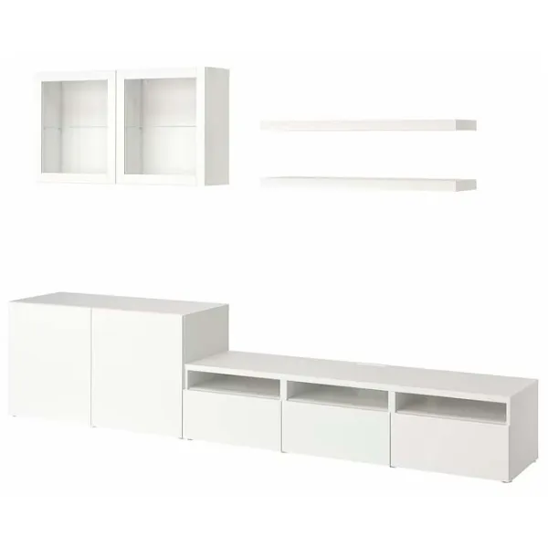 Гостиная Ikea Besta/Lack Модульная / White photo 1