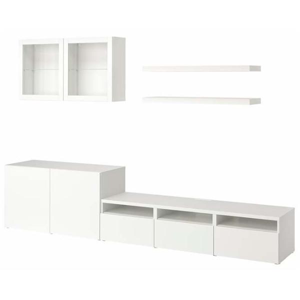 Гостиная Ikea Besta/Lack Модульная / White photo 1