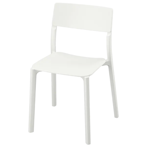Кухонный стул Ikea Janinge Пластик/ Белый  photo 1 Кухонный стул Ikea Janinge Пластик/ Белый  photo 1