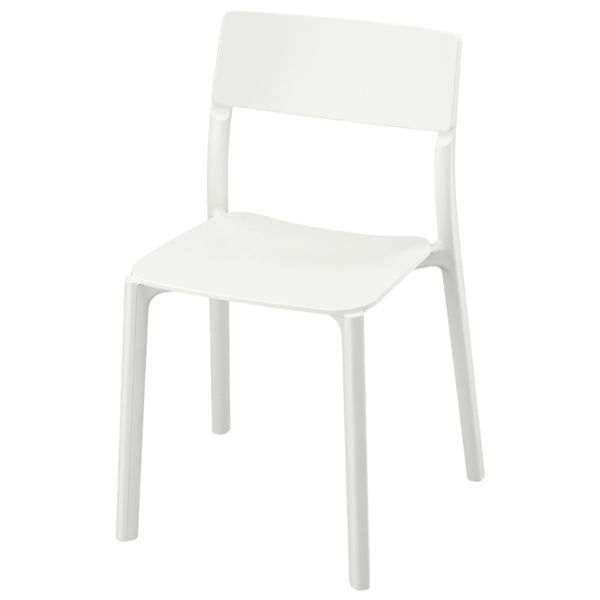 Кухонный стул Ikea Janinge Пластик/ Белый  photo 1 Кухонный стул Ikea Janinge Пластик/ Белый  photo 1