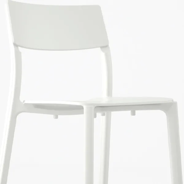 Кухонный стул Ikea Janinge Пластик/ Белый  photo 2 Кухонный стул Ikea Janinge Пластик/ Белый  photo 2
