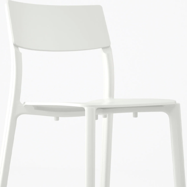 Кухонный стул Ikea Janinge Пластик/ Белый  photo 2 Кухонный стул Ikea Janinge Пластик/ Белый  photo 2