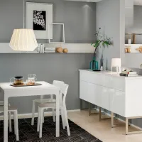 Scaun de bucătărie Ikea Janinge Plastic/ White photo 4