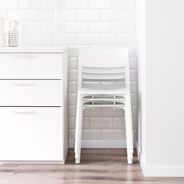 Кухонный стул Ikea Janinge Пластик/ Белый  photo 6 Кухонный стул Ikea Janinge Пластик/ Белый  photo 6
