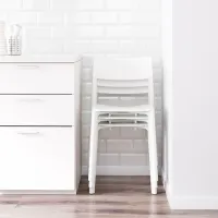 Scaun de bucătărie Ikea Janinge Plastic/ White photo 6