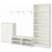 Living Ikea Billy/Besta Modulară / White
