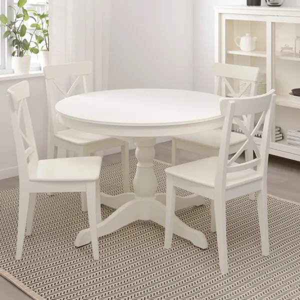 Кухонный стол раскладной Ikea Ingatorp ДСП/ Белый photo 3