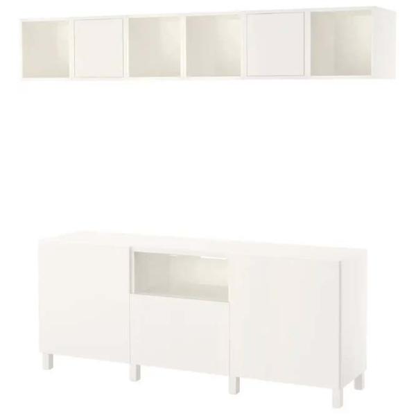 Гостиная Ikea Besta/Eket Модульная / White photo 1